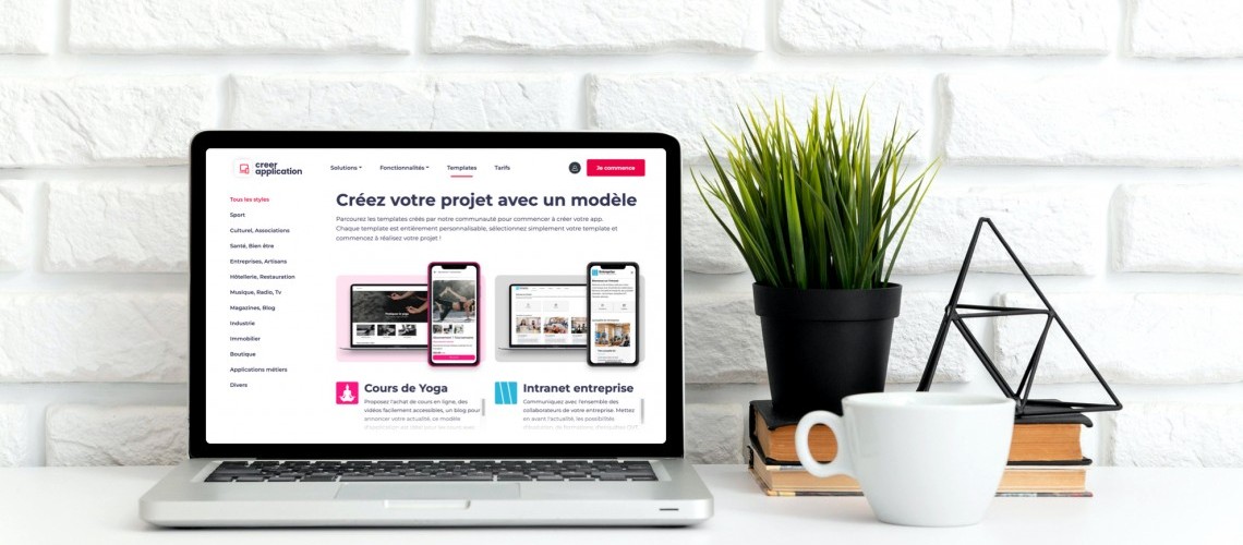 Découvrez nos templates et modèles de sites internet et applications mobile