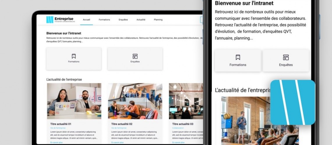 Concevez un site intranet mobile pour votre entreprise simple et abordable