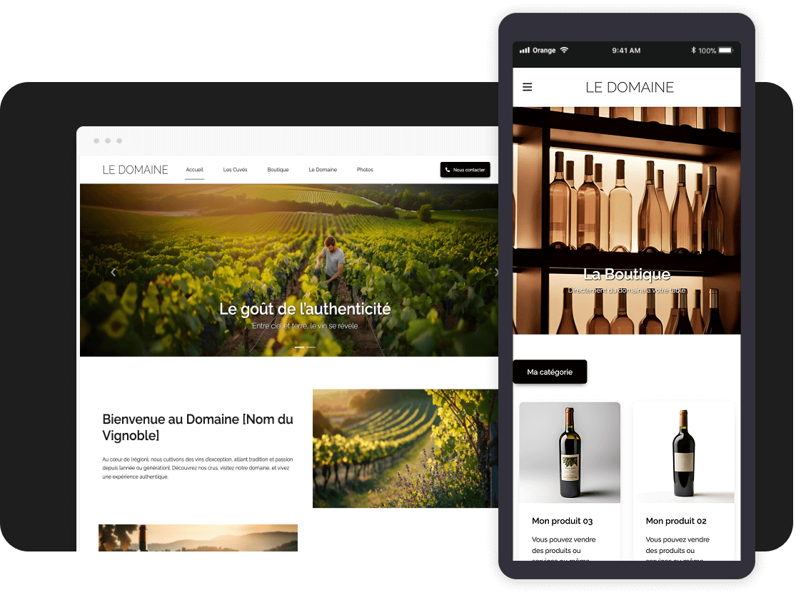 Créer application Vignoble