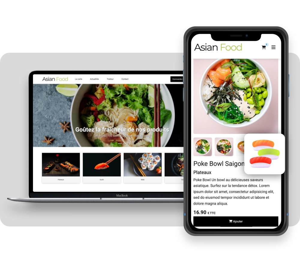 Créer application Restaurant Sushi