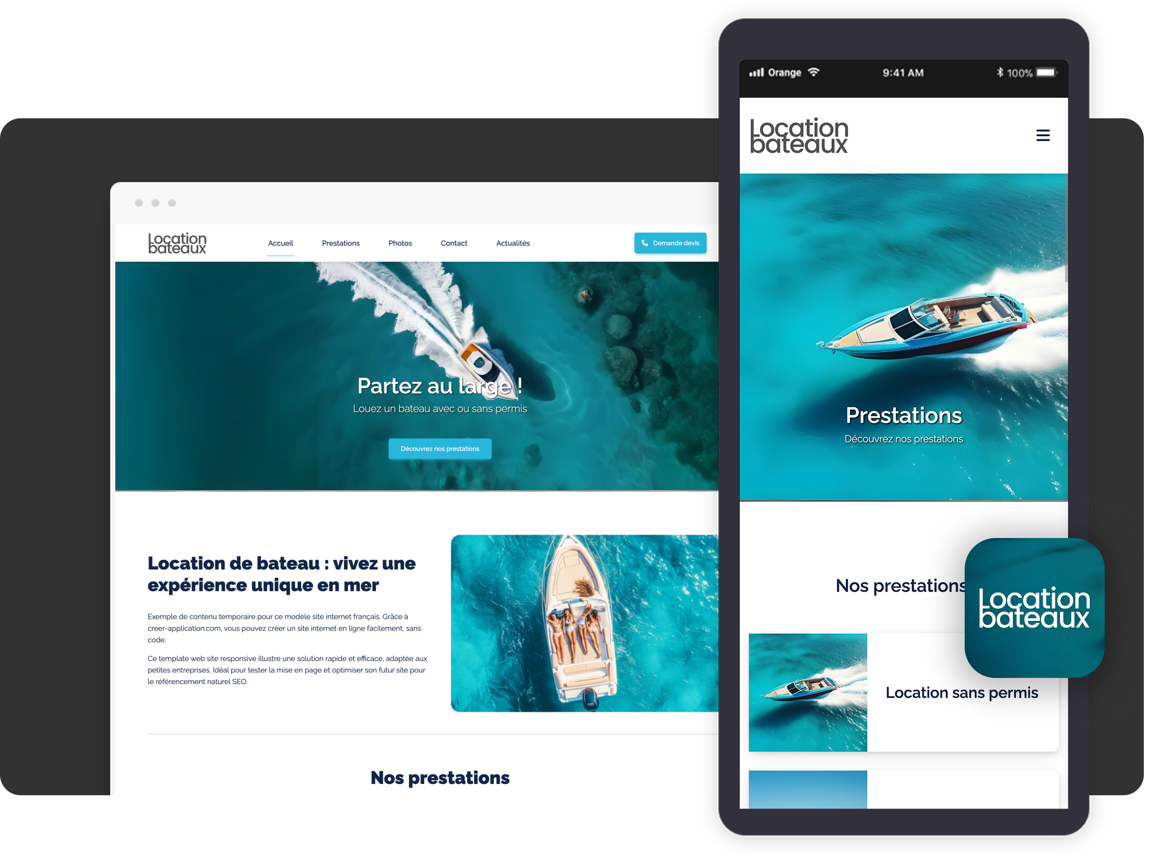 Créer application Location bateaux Créer application Location bateaux