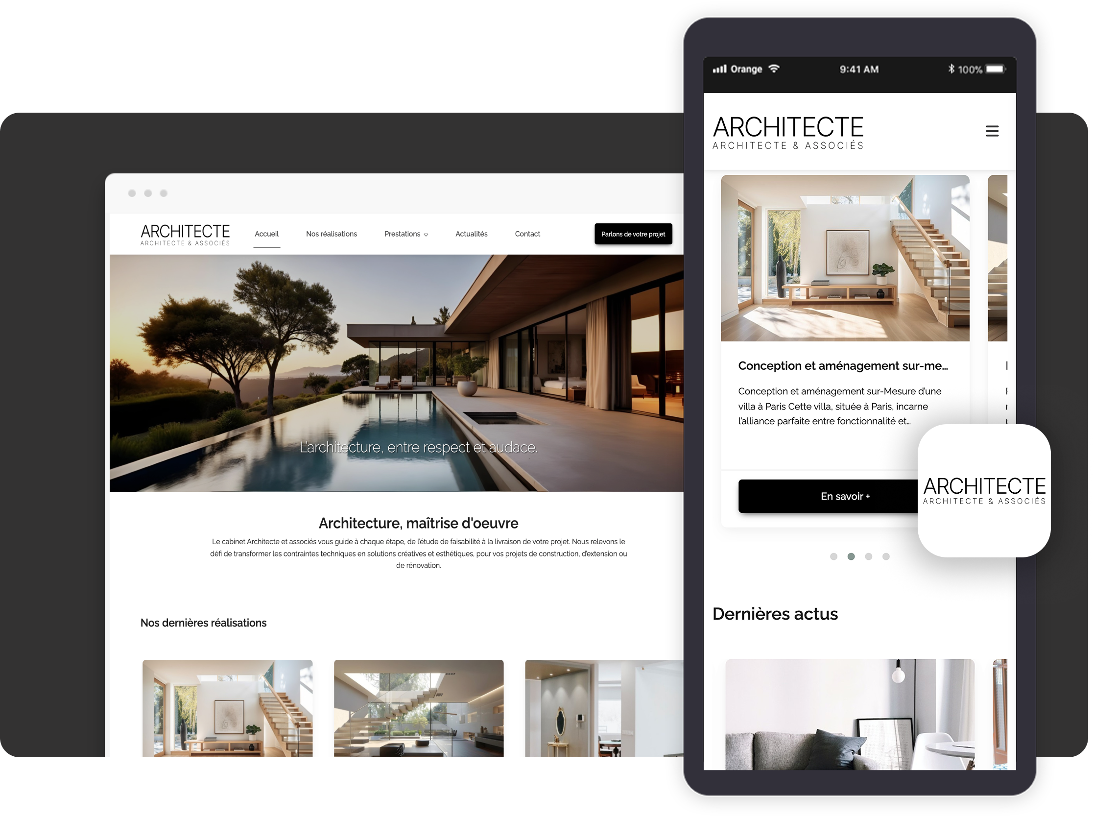 Créer application Architecte