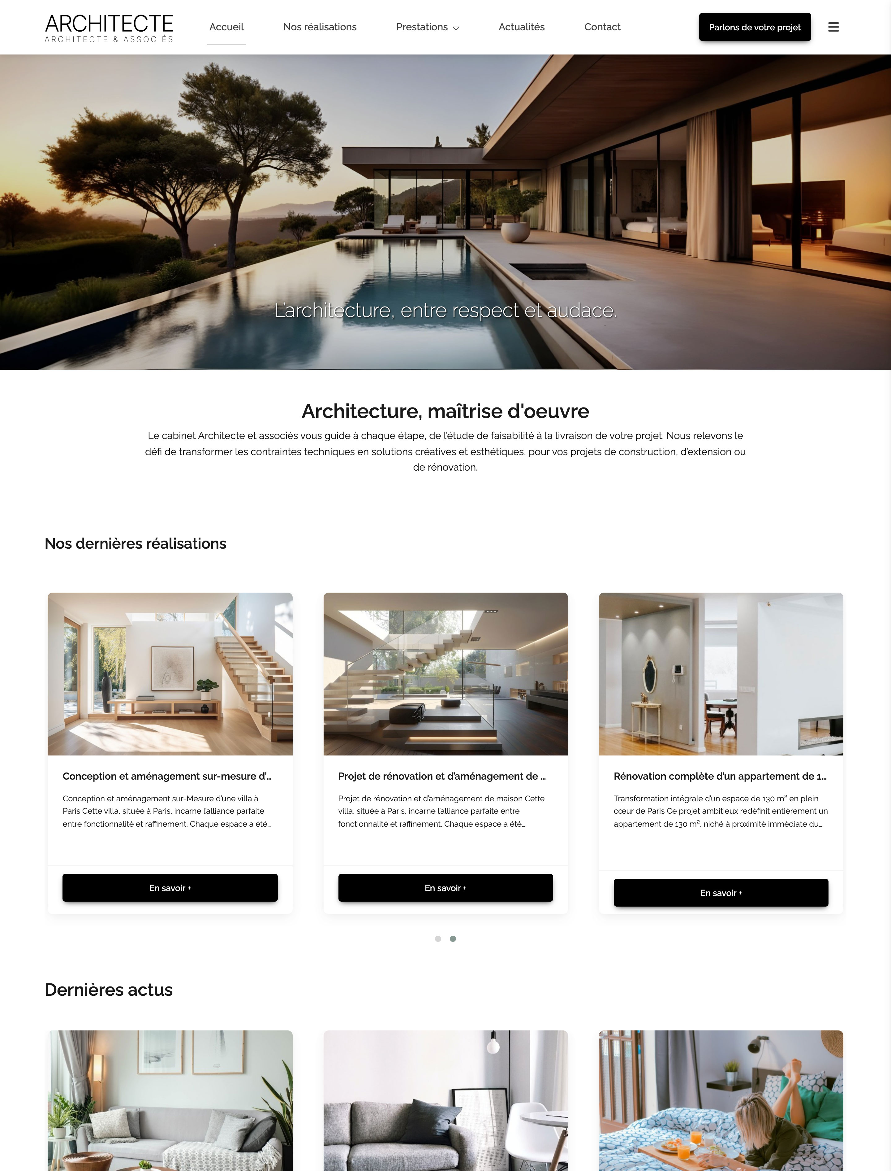 Créer application Architecte