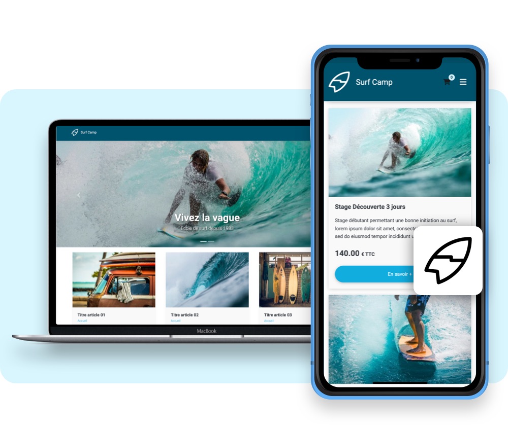 Créer application Ecole de Surf Créer application Ecole de Surf