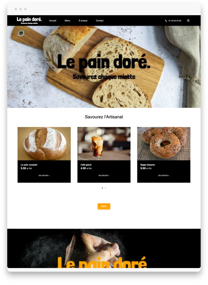 Créer application Boulangerie