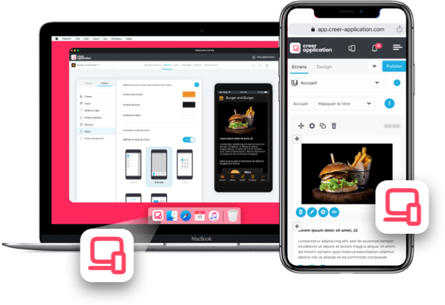 Créez votre appplication depuis votre ordinateur ou mobile Créez votre appplication depuis votre ordinateur ou mobile